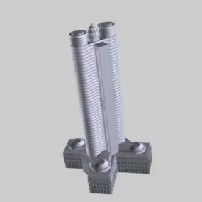 Hotel Complex 3d model