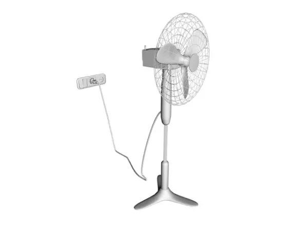 Old Desk Fan V1 3d model