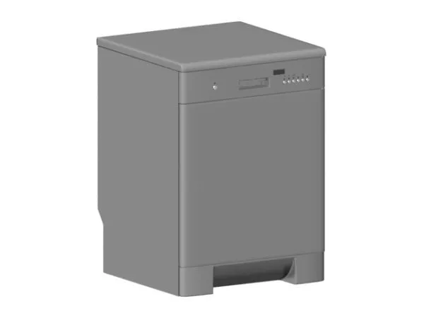 Siemens Dishwasher Square Shape 3d model