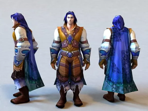Animated Celtic Warrior 3d model