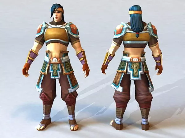 Human Warrior 3d model Human Warrior 3d model