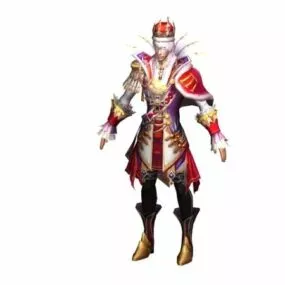 Human Male Mage Character 3d model