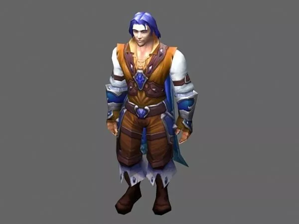 Human Prince – Wow Character 3d model Human Prince – Wow Character 3d model