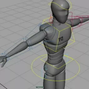 Human Robot Rigged 3d model