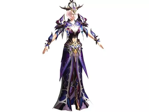 Human Woman Mage Character 3d model Human Woman Mage Character 3d model