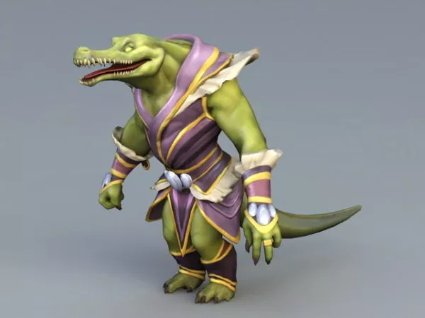Realistic Crocodile Monster 3d model