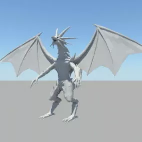 Humanoid Dragon Rig 3d model