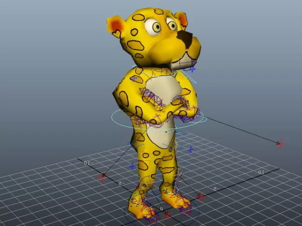 Humanoid Leopard Rig 3d model Humanoid Leopard Rig 3d model