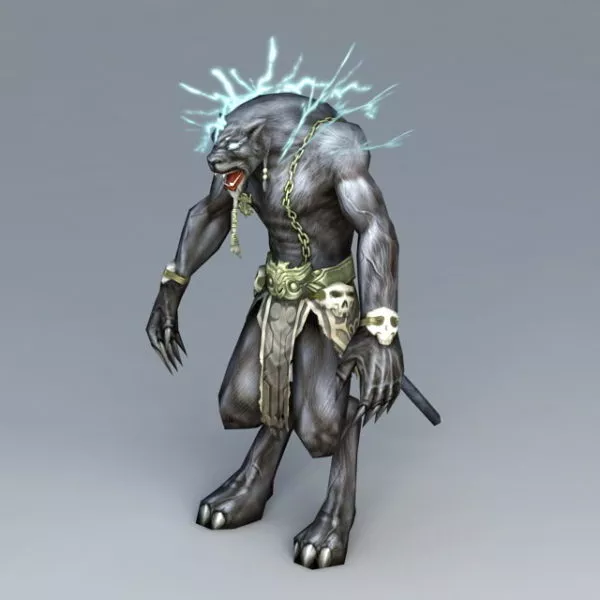 Realistic Indian Leopard 3d model
