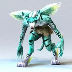Humanoid Tiger 3d model