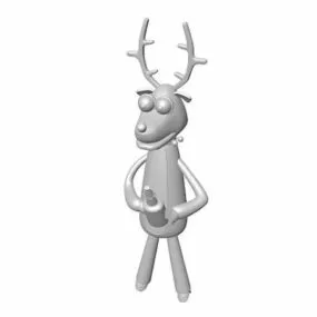 Character Humanoid Deer 3d model