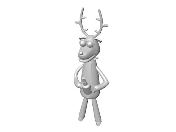 Character Humanoid Deer 3d model Character Humanoid Deer 3d model
