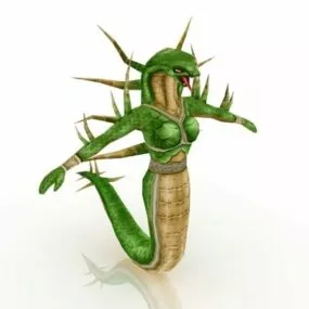 Humanoid Snake Female 3d model