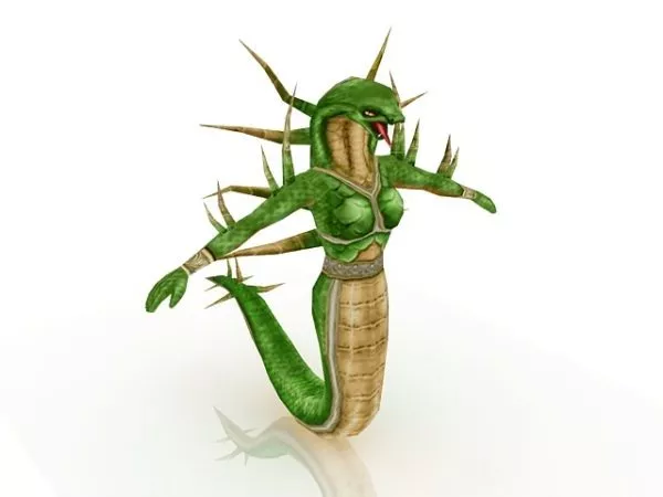 Naga Warrior 3d model