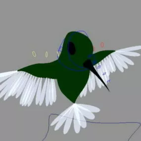 Hummingbird Rig 3d model
