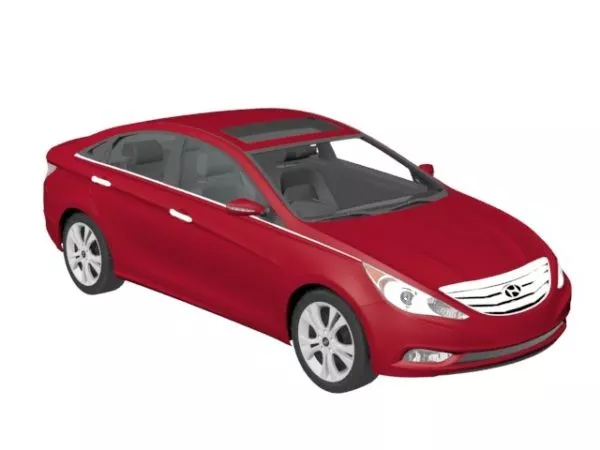 Hyundai Santafe Suv 3d model