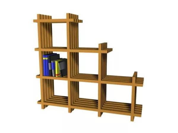Books Stack, Art Labels 3d model