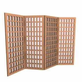 Ikea Folding Screen 3d model