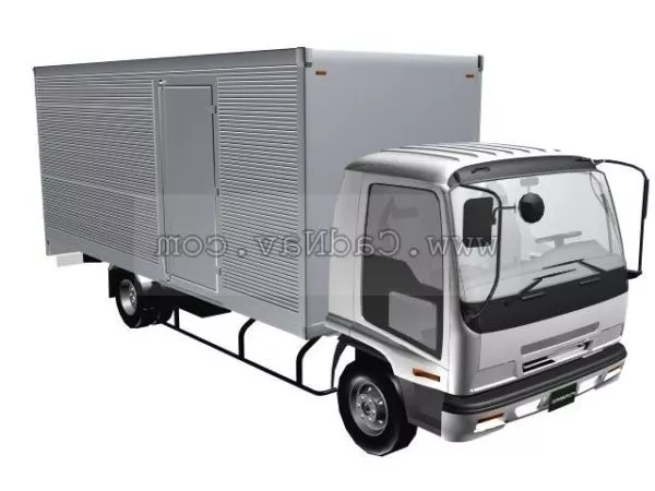 Isuzu Forward Insulated Van 3d model Isuzu Forward Insulated Van 3d model