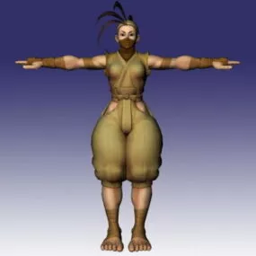 Ibuki In Street Fighter Character 3d model