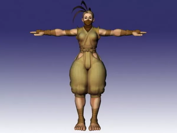 Ibuki In Street Fighter Character 3d model Ibuki In Street Fighter Character 3d model