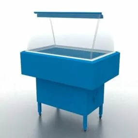 Ice Cream Display Counter 3d model