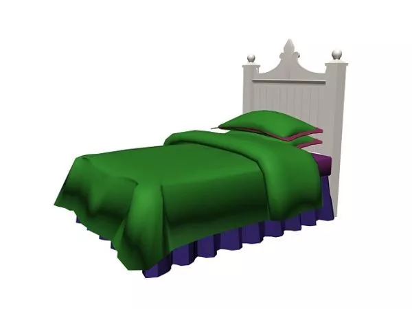Imperial Single Guest Bed 3d model Imperial Single Guest Bed 3d model