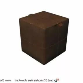 Indian Furniture Ottoman 3d model