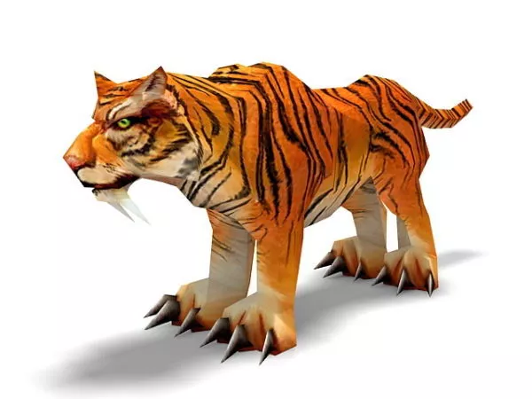 Indochinese Tiger Animal 3d model Indochinese Tiger Animal 3d model