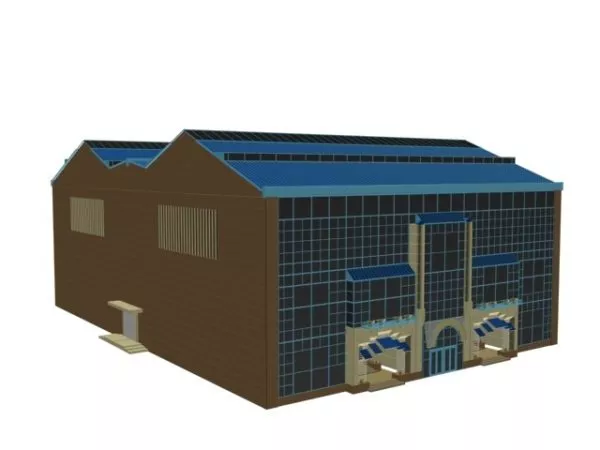 Industrial Building Workshop 3d model Industrial Building Workshop 3d model