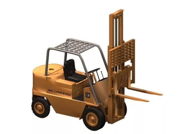 Low Poly Forklift 3d model