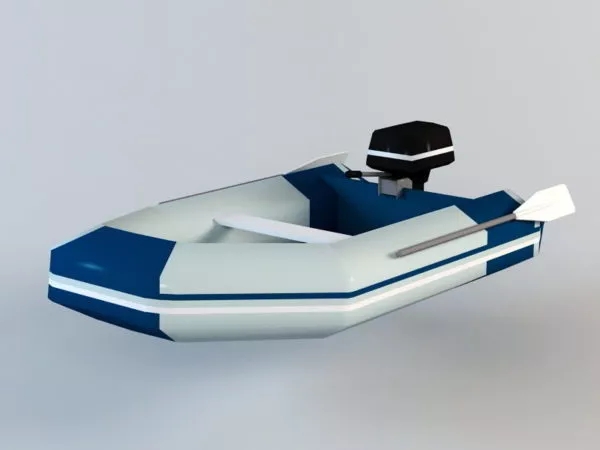 Old Rowboat 3d model