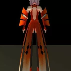 Inori Yuzuriha Female Character 3d model