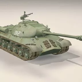 Iosif Stalin Tank 3d model
