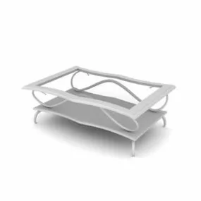 Iron Cafe Table Furniture 3d model