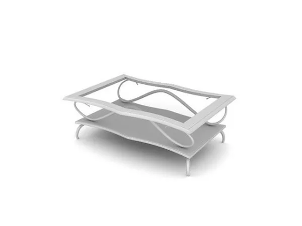Iron Cafe Table Furniture 3d model Iron Cafe Table Furniture 3d model