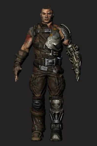 Cyborg Warrior 3d model