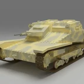 Italian L3 35 Tankette 3d model