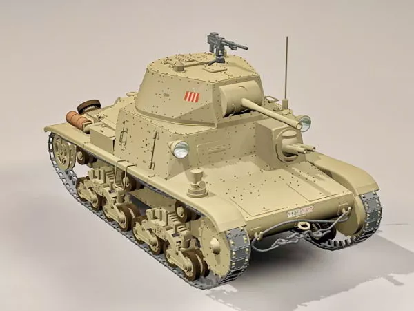 Italian M13 Tank 3d model Italian M13 Tank 3d model
