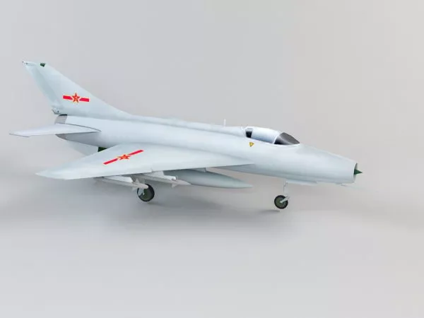 J-7 Fishcan Fighter Aircraft 3d model J-7 Fishcan Fighter Aircraft 3d model