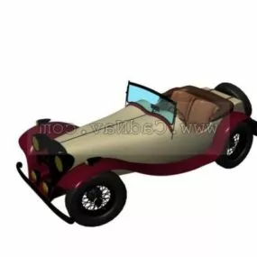 Jaguar Ss100 Sports Car 3d model