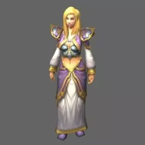 Jaina Proudmoore – Wow Character 3d model