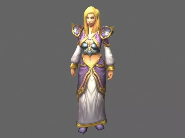 Jaina Proudmoore – Wow Character 3d model Jaina Proudmoore – Wow Character 3d model