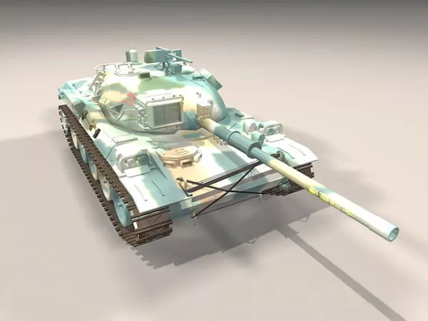 Japan Type 74 Tank 3d model Japan Type 74 Tank 3d model