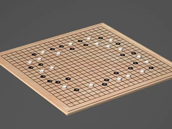 Japanese Go Game 3d model Japanese Go Game 3d model