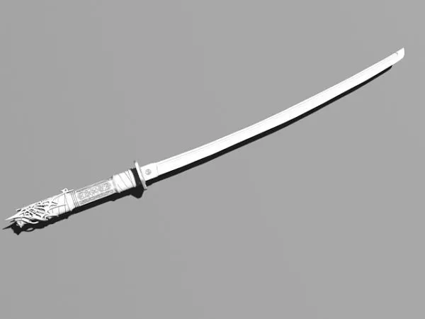 Japanese Katana Sword 3d model Japanese Katana Sword 3d model