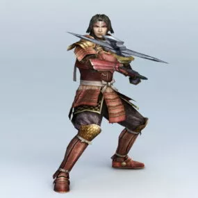Japanese Samurai Warrior 3d model