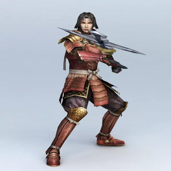 Samurai Ninja Swords Set 3d model