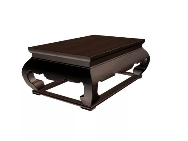 Ancient Japanese Tea Table 3d model Ancient Japanese Tea Table 3d model