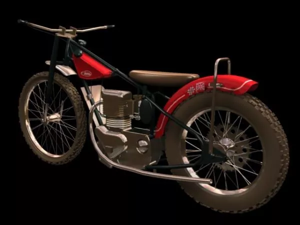 Large Cruiser Motorcycle 3d model